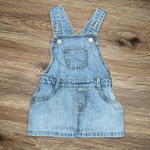 Old Navy Denim Overall Dress 6-12M